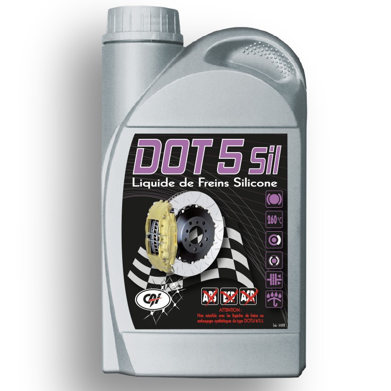 Liquide de freins silicone DOT5 Restom SBF 0490 1 litre